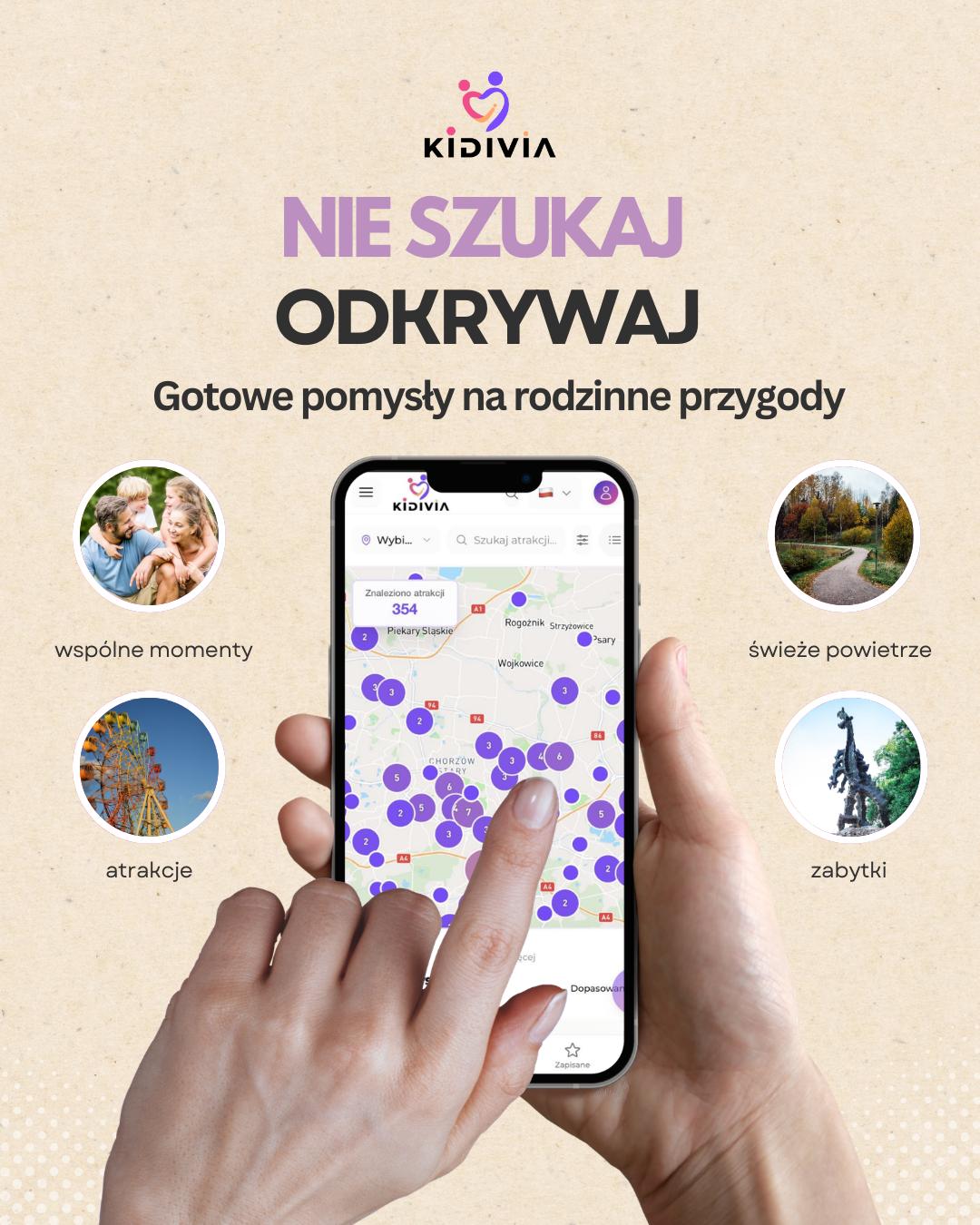 Kidivia — mapa z gotowymi pomysłami na rodzinne przygody